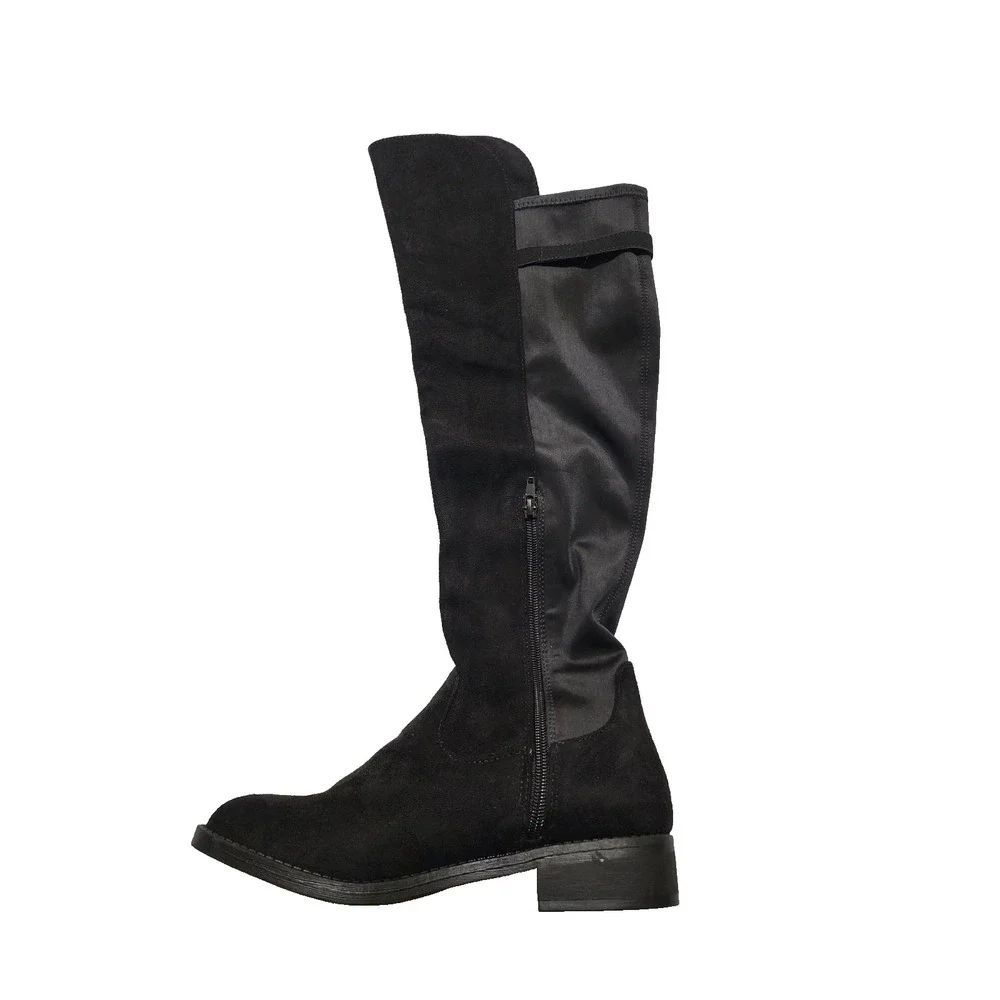 Rebel by Zigi Womens Onya‎ Round Toe Knee High Boots Black Size 8.5